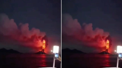 Viral Video Erupsi Gunung Anak Krakatau dari Kapal, Badan Geologi Pastikan Hoaks