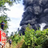 Sumur Minyak Tradisional di Darul Ihsan di Polres Aceh Timur Meledak