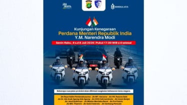 PM India Narendra Modi Sambangi Jakarta 6-8 Juli, Simak 12 Ruas Jalan Protokol Jakarta yang Terdampak