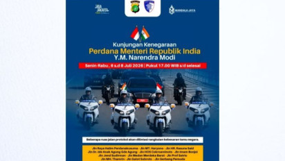 PM India Narendra Modi Sambangi Jakarta 6-8 Juli, Simak 12 Ruas Jalan Protokol Jakarta yang Terdampak