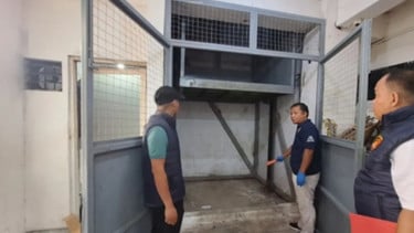 Penampakan Gudang-Lift Barang Tempat Karyawan Padel di Jakarta Selatan Disekap