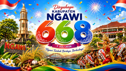 15 Ucapan Selamat HUT Kabupaten Ngawi ke-668, Unggah di Media Sosial Instagram, WhatsApp, Facebook