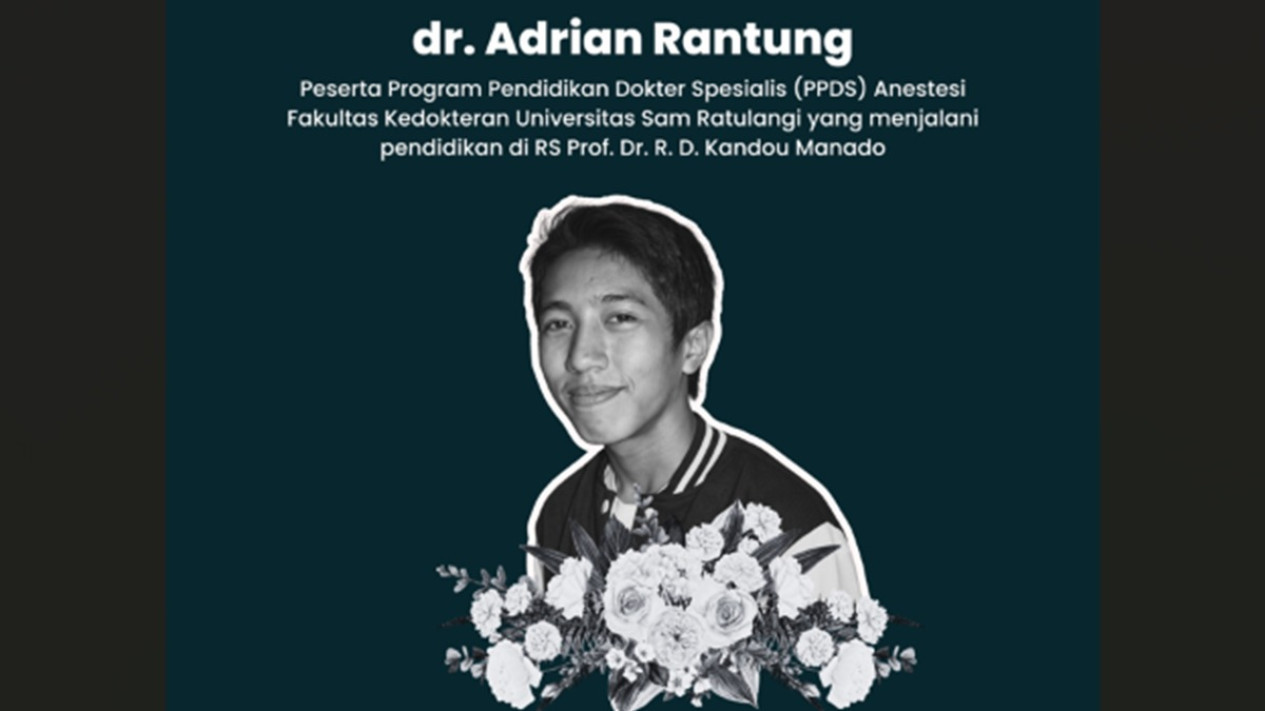 Sebelum Meninggal, Dokter PPDS Adrian Rantung Diduga Mengunggah Pesan Terakhir
            - galeri foto