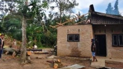 Puting Beliung Terjang Simalungun, 56 Rumah dan Satu Rumah Ibadah Rusak