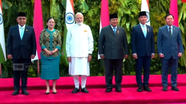 PM India Narendra Modi Kunjungi DPR, Disambut Puan serta Prabowo-Gibran