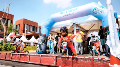 Dragrace Pushbike di Pecahkan Rekor MURI dengan 400 Peserta Anak
