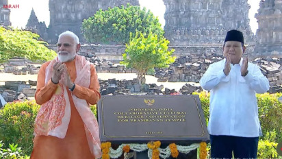 Prabowo-Modi Resmikan Konservasi Prambanan, RI-India Bersatu Selamatkan Ratusan Candi Perwara
