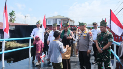 Kolaborasi Bangun Indonesia, Kapolri Resmikan 80 Jembatan di Riau