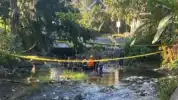 Geger, Niat Cari Ikan, Warga Blitar Malah Temukan Benda Diduga Roket Tertancap di Dasar Sungai