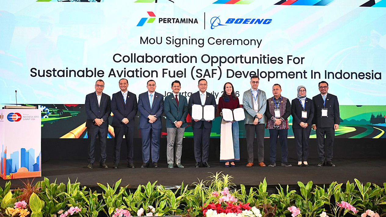 Pertamina dan Boeing Jajaki Kerja Sama Pengembangan Ekosistem SAF Indonesia, Posisi RI Dinilai Strategis
            - galeri foto