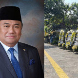 Ratusan Karangan Bunga Penuhi Tebet, Rachmat Gobel Meninggal Dunia di Usia 63 Tahun, Dimakamkan Secara Militer
