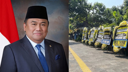 Ratusan Karangan Bunga Penuhi Tebet, Rachmat Gobel Meninggal Dunia di Usia 63 Tahun, Dimakamkan Secara Militer