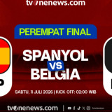 Link Live Streaming Spanyol Vs Belgia di Perempat Final Piala Dunia 2026