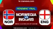 Link Live Streaming Norwegia Vs Inggris di Perempat Final Piala Dunia 2026