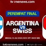 Link Live Streaming Argentina Vs Swiss di Perempat Final Piala Dunia 2026