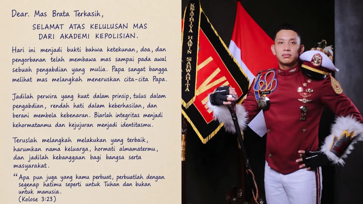 Ucap Syukur Ferdy Sambo Atas Anak Lulus Pendidikan Akpol, Sematkan Ayat Alkitab ini sebagai Nasihat
            - galeri foto