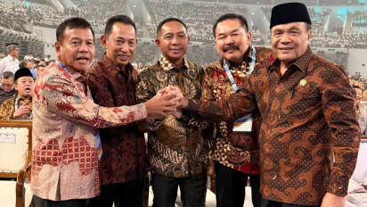 Curi Perhatian, Kekompakan 5 Pimpinan Lembaga di Hari Koperasi