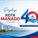 10 Ucapan Selamat HUT Kota Manado ke-403 Tahun 2026, Cocok Dijadikan Caption Media Sosial