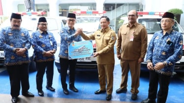 Upaya Bantu Pemulihan Fasilitas Kesehatan di Aceh, DPN KORPRI Salurkan Tiga Unit Ambulans