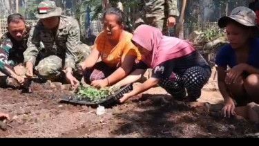 Topang Ketahanan Pangan saat Musim Kemarau, TNI bersama Warga Sulap Lahan Mati Jadi Produktif