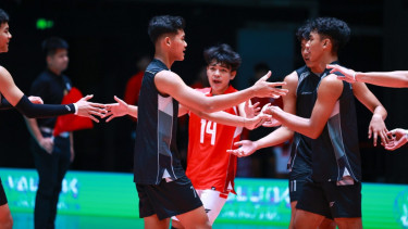 Timnas Voli Indonesia U-18 Taklukkan Hong Kong di Laga Terakhir Fase Grup AVC Boys' U-18 Championship