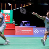 Sabar/Reza Lolos Dramatis ke Babak 16 Besar Japan Open 2026, Bermain Dibayangi Cedera Punggung