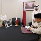 Prabowo Datangi Kedubes Qatar, Sampaikan Duka atas Wafatnya Sheikh Hamad bin Khalifa Al Thani