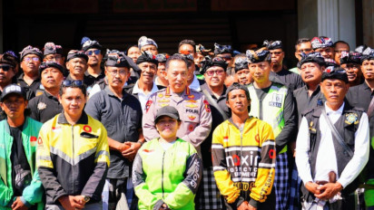 Terima Aspirasi Pecalang dan Ojek Online, Kapolri Perkuat Kemitraan Jaga Bali Tetap Aman dan Nyaman