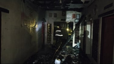 Rumah Sekaligus Kantor LSM Alam Bersatu Jaya di Lamongan Ludes Terbakar