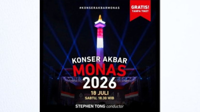 Ada Konser Akbar di Monas Malam ini, Polisi Siagakan Ribuan Personel dan Rekayasa Lalu Lintas