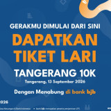 Menabung Sambil Bersiap Berlari, bank bjb Ajak Masyarakat Ramaikan Tangerang 10K