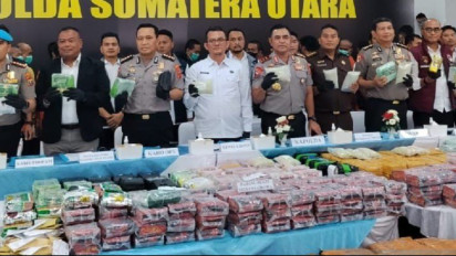 Ngeri! 3.865 Kasus Narkoba, 948 Kg Sabu dan 124 Ribu Ekstasi Diamankan Polda Sumut Sepanjang 2026