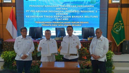 Kejati Bangka Belitung dan Pelindo Regional 2 Perkuat Sinergi Penanganan Hukum