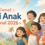 15 Ucapan Selamat Hari Anak Nasional 2026 yang Penuh Makna, untuk Status WhatsApp, Facebook, dan Instagram