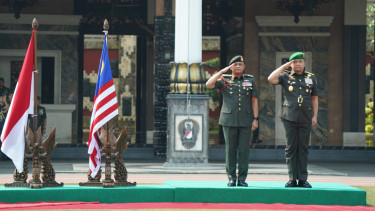 Perkuat Kemitraan Strategis, Kasad Terima Kunjungan Panglima Tentera Darat Malaysia