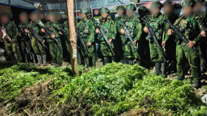 TNI Temukan 5.000 Batang Ganja di Pedalaman Yahukimo, Busur dan Puluhan Anak Panah Ikut Diamankan