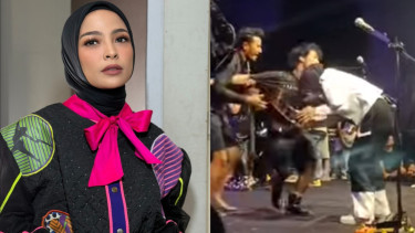Viral Tantri Kotak Tiba-tiba Dipeluk OTK Saat Manggung di Sukabumi, Begini Kronologinya
