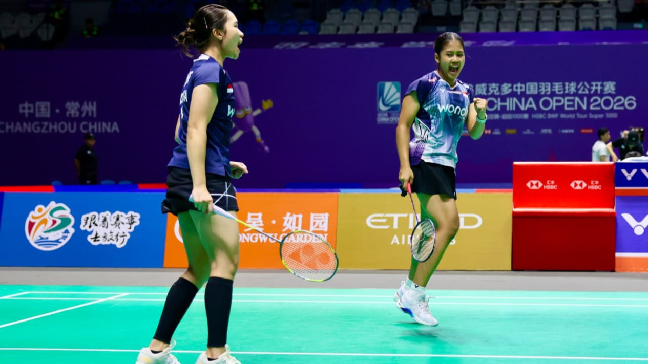Hasil China Open 2026: Rachel/Febi Sukses Pulangkan Wakil Tuan Rumah yang Jadi Unggulan Kedua di Babak Pertama
            - galeri foto