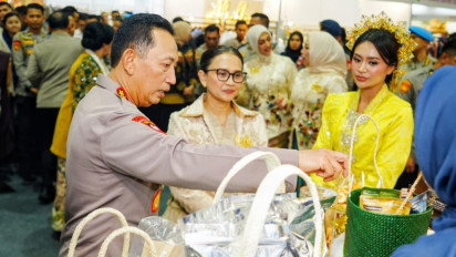 Perkuat Pemberdayaan UMKM dan Budaya Lokal, Kapolri Hadiri Bazar Kreasi Bhayangkari Nusantara 2026