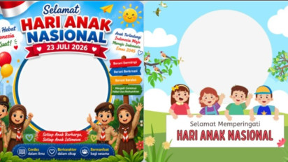 Terbaru! 10 Link Twibbon Hari Anak Nasional 2026, Download Gratis dan Bagikan ke Media Sosial