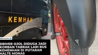 Viral! Pengemudi Ojol Jadi Korban Tabrak Lari Bus Kemhan di Jakpus? Begini Fakta Sebenarnya
