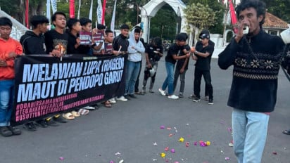 Setahun Berlalu, Massa Gelar Aksi 'Melwan Lupa' Tragedi di Garut