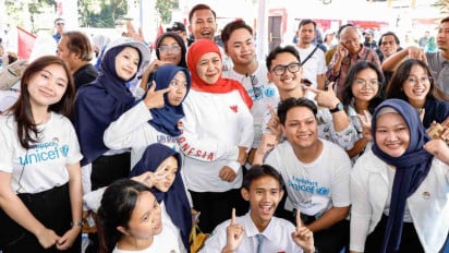 Lindungi Ekosistem Anak di Ruang Digital, Gubernur Khofifah dan Menteri PPPA Luncurkan Gerakan Perisai Anak Jawa Timur