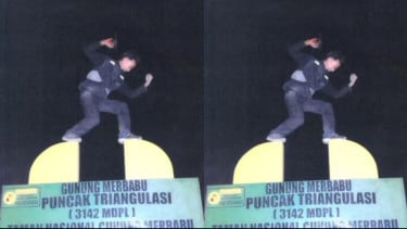 Viral Pendaki Naiki Tugu Triangulasi Gunung Merbabu, BTNGMb Jatuhkan Sanksi dan Wajibkan Minta Maaf