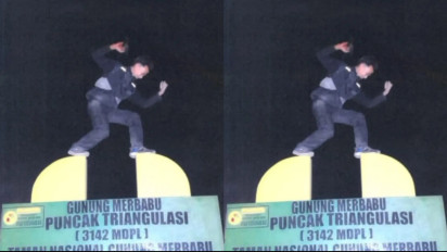 Viral Pendaki Naiki Tugu Triangulasi Gunung Merbabu, BTNGMb Jatuhkan Sanksi dan Wajibkan Minta Maaf