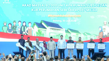 Presiden Prabowo Pimpin Akad Massal 62 Ribu Debitur KPR FLPP: BRI Tegaskan Komitmen sebagai Penggerak Ekonomi Kerakyatan