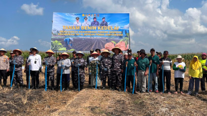 TNI AL dan Pemkab Banyuwangi Optimalkan 1.200 Hektar Lahan untuk Tanam Kedelai