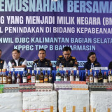 DJBC Kalimantan Selatan Musnahkan Barang Cukai Ilegal, Cegah Kerugian Negara Rp15,5 M