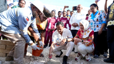 Dukung Program Prioritas Presiden, Mendagri Tito Lakukan Groundbreaking Sekolah Rakyat Kabupaten Biak Numfor