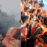 KM Sentosa II Terbakar di Tengah Laut Madura, Asap Tebal Membumbung Tinggi ke Udara
